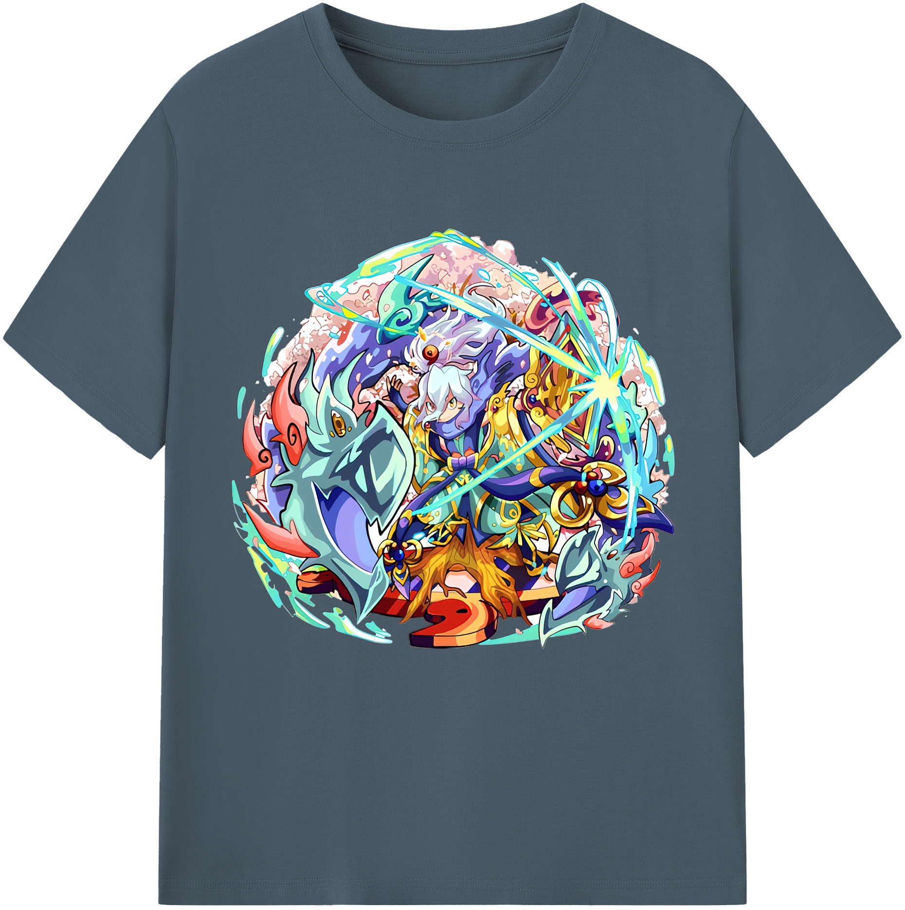 （画像用） 妖怪ウォッチ Yo-kai Watch 綿100％半袖Tシャツ（フロントプリント）
